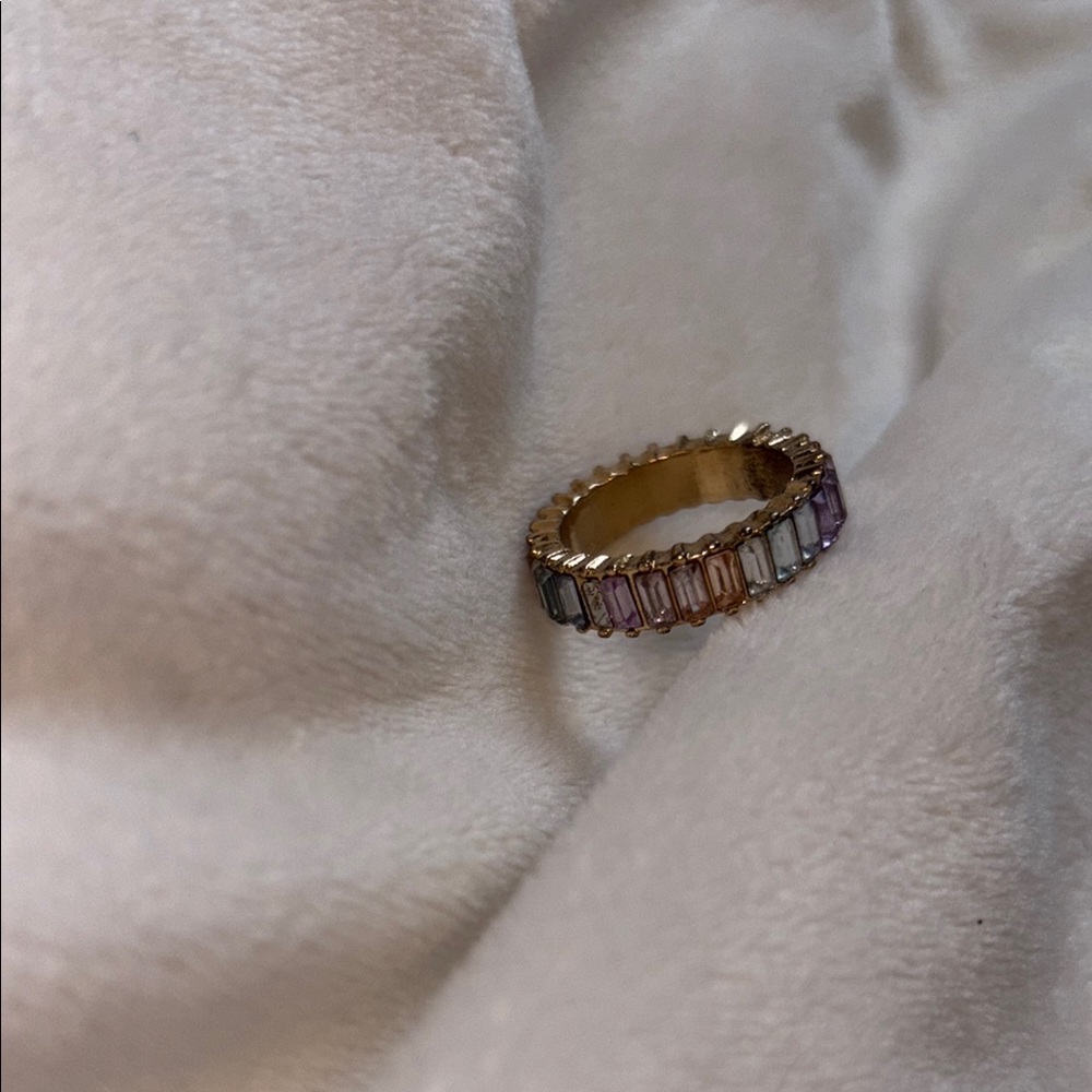 Elegant Gold and Multicolor Ring